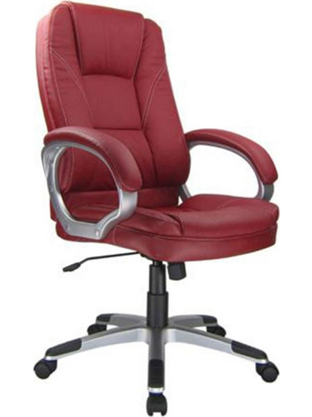 Woodwell BF6950 Καρέκλα Γραφείου Διευθυντική με Προσκέφαλο Στήριξη Μέσης και Ανάκλιση Κόκκινη ΕΟ278,2