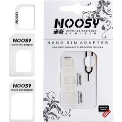 NOOSY Nano SIM Micro SIM Adapter Set, λευκό