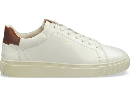 ...Mc Julien Leather Sneakers - Off White/Cognac
