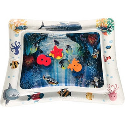 Baby Inflatable Aquarium Water Playing Cushion Prostrate Pad Toy Mat White 60*50cm (OEM)