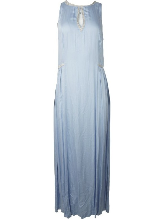 Jupe Maxi Καλοκαιρινό Φόρεμα για Γάμο / Βάπτιση Γαλάζιο 21.171.J05.036