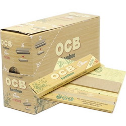 Κουτί με 32 χαρτάκια King Size OCB BAMBOO Slim and Filters με τζιβάνες 50/32