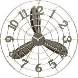 Ρολόι Τοίχου Ανεμιστήρας O61εκ. 61x7x61εκ - Γκρι