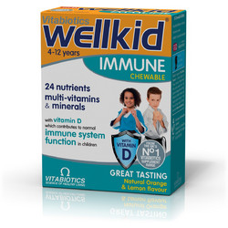 Vitabiotics Wellkid Immune Chewable 30 Μασώμενα Δισκία
