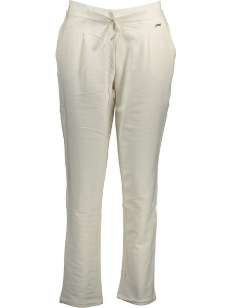 U.S. Polo Assn. Ψηλόμεσο Γυναικείο Παντελόνι Κανονική Εφαρμογή Λευκό 63251-51932