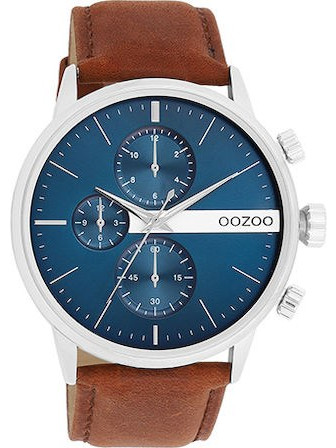 OOZOO Τimepieces Brown Leather Strap C11221