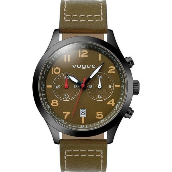 Ανδρικά Ρολόγια Vogue με Μαύρο Καντράν (Φθηνότερα)