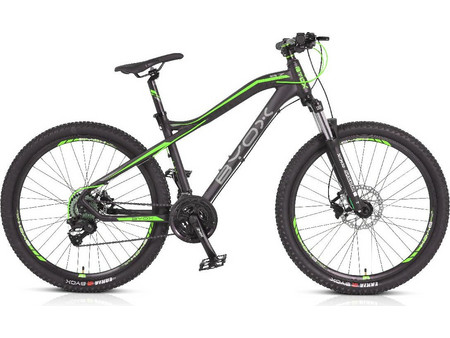 Byox HDB B7 Mountain Bike 26.5" Αλουμινίου με 24 Tαχύτητες και Δισκόφρενα Μαύρο Πράσινο