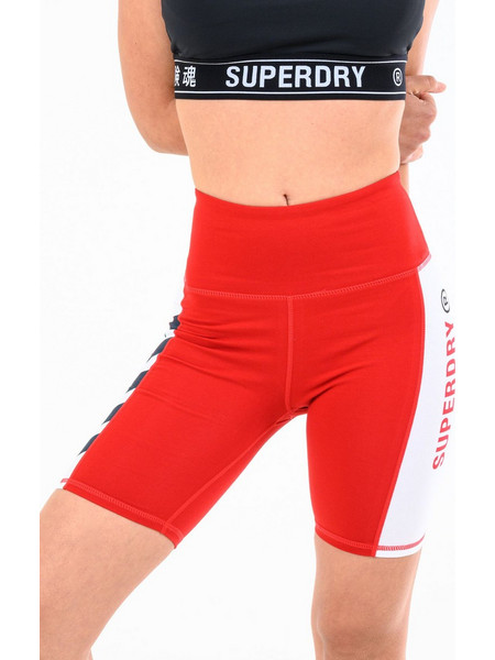Superdry Active Lifestyle Cycle Γυναικείο Κολάν Σορτς Ψηλόμεσο Κόκκινο W7110221A-RXG