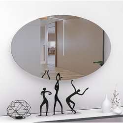 Καθρέφτης τοίχου Denza Megapap με μελαμίνη χρώμα λευκό 90x50x2,2εκ