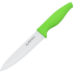 Luigi Ferrero Κεραμικό αντικολλητικό μαχαίρι κουζίνας, 10cm με πράσινη λαβή, FR-1704C - Luigi Ferrero