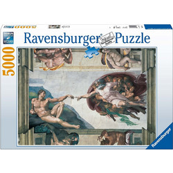 Puzzle Ravensburger Michelangelo Η Δημιουργία Του Αδάμ 5000 Κομμάτια