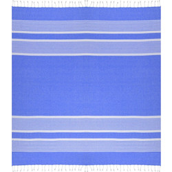Πετσέτα Διπλή με Ρίγες 210x140cm, Μπλε