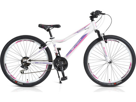 Byox Avenue Γυναικείο Mountain Bike 26" με 21 Tαχύτητες Λευκό Ροζ