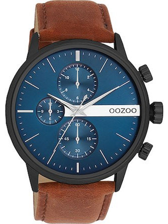 OOZOO Τimepieces Brown Leather Strap C11222
