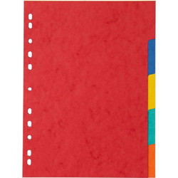 Διαχωριστικά χάρτινα - 5 θέσεων Α4 χρωματιστά
