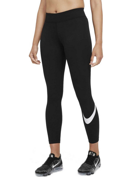 Nike Sportswear Essential Swoosh Γυναικείο Κολάν Μακρύ Ψηλόμεσο Μαύρο CZ8530-010