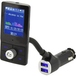 Bluetooth Car Kit MP3 Player FM Transmitter Color LCD με 2 USB