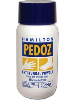 Hamilton Pedoz Anti Fungal Αποσμητικό σε Πούδρα για Μύκητες Ποδιών 50gr