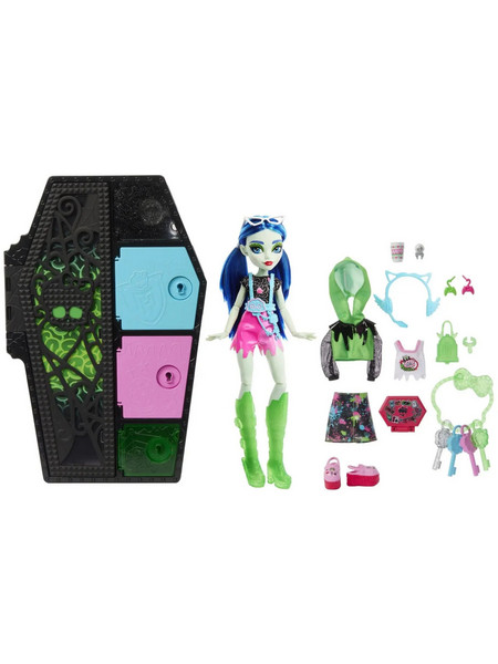 Mattel Monster High Ghoulia Yelps Skulltimate Secrets Neon Frights