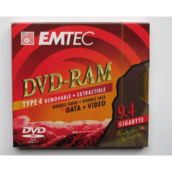 EMTEC 9.4GB Double Sided Rewritable Type 4 DVD-RAM