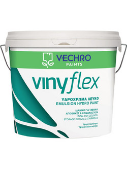 Vechro Vinyflex Υδρόχρωμα Εσωτερικού Χώρου Λευκό 9lt