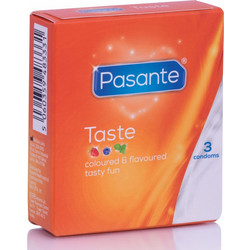 Pasante Taste Προφυλακτικά με Γεύσεις & Λιπαντικό 3τμχ