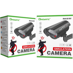 QIAOYANG Ψεύτικη Κάμερα Παρακολούθησης Τύπου Bullet Μαύρη QA-T647 - Fake Simulation Camera