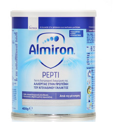 Nutricia Almiron Pepti Βρεφικό Γάλα Σκόνη 0m+ Χωρίς Ζάχαρη 400gr
