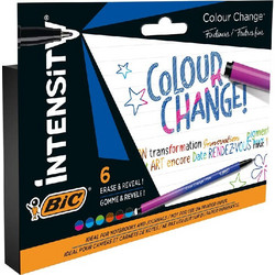 BIC Intensity Colour Change Μαγικοί Μαρκαδόροι Ζωγραφικής Σετ 6 Χρώματα