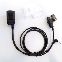 Osio NT-8890 Αδιάβροχο ακουστικό για Walkie Talkie Motorola TLKR με βύσμα για σύνδεση με δεύτερο, PTT και διάφανο σπιράλ σιλικόνης