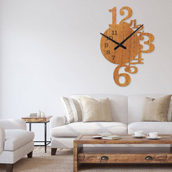 Ρολόι τοίχου εσωτερικού χώρου ξύλινο clock3 - Clock3-Όρεγκον, 0,60cmx0,60cm