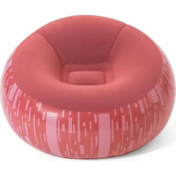 Bestway Φουσκωτή Πολυθρόνα - Poof - Living Room Sofas 112 x 112 x 66cm - Κόκκινο - Ροζ