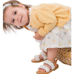 Πλεκτό μπολερό για βρεφικό κορίτσι (3-18 μηνών) - ΚΙΤΡΙΝΟ - Energiers - 14-223400-6