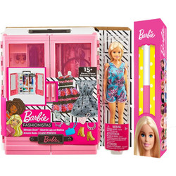 Mattel Λαμπάδα Barbie Νέα Ντουλάπα με Κούκλα