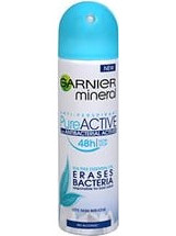 Garnier Mineral Pure Active Erases Bacteria Γυναικείο Αποσμητικό Spray 150ml