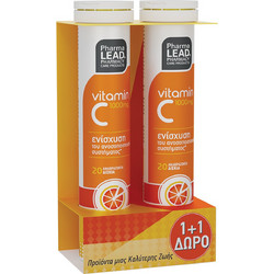 Vitorgan PharmaLead Vitamin C 1000mg 2x20 Αναβράζοντα Δισκία