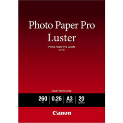 Φωτογραφικό Χαρτί Pro Luster CANON A3 Semi Glossy 260g/m 20 Φύλλα (6211B007)