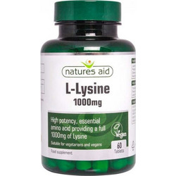 Natures Aid L-Lysine 1000mg 60 Ταμπλέτες