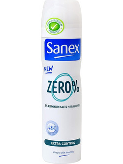 Sanex Zero% Extra Effective Αποσμητικό Spray 48h Χωρίς Αλουμίνιο 150ml