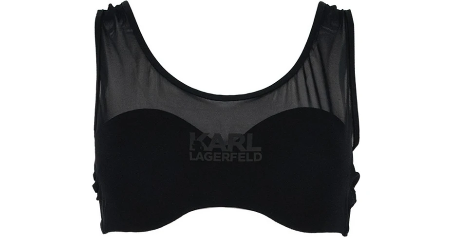 Karl Lagerfeld Bikini Top Kl Wtp Black Bestprice Gr