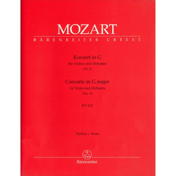 Barenreiter Mozart W. A. - Kοντσέρτο Για Bιολί & Oρχήστρα Nο. 3 σε Σολ Mείζονα KV 216 (Urtext)