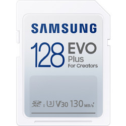 Samsung Evo Plus SDXC 128GB Class 10 U3 V30 UHS-I 130MB/s