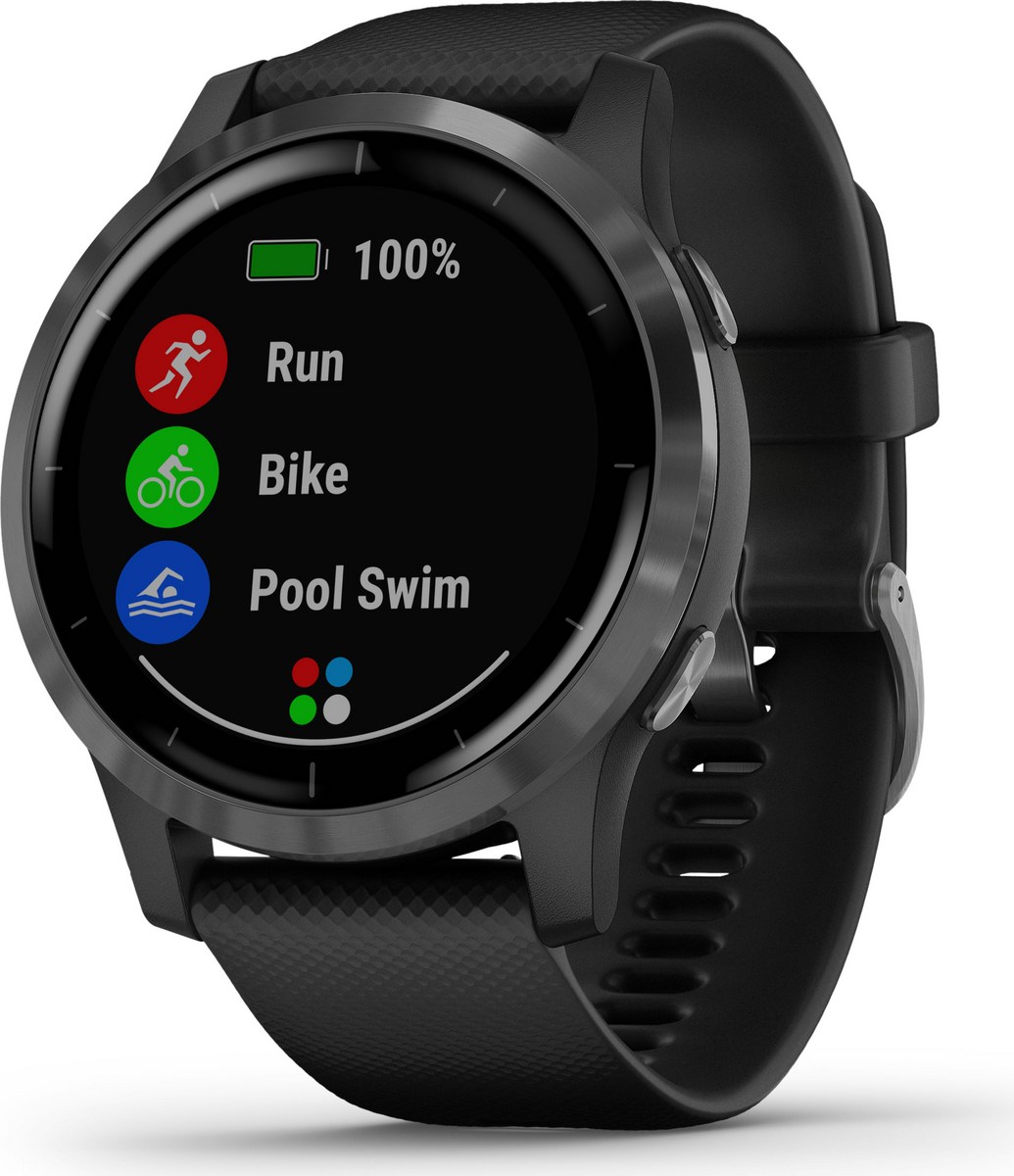 garmin vivoactive 4 black with slate hardware