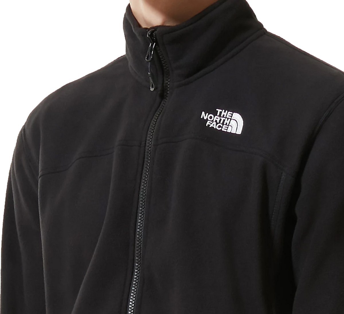 north face mens black fleece jacket