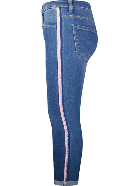 BEBE Παντελόνι για Κορίτσι (1-5ετών) από ελαστικό βαμβάκι -Μπλε Τζιν- 15-120301-2