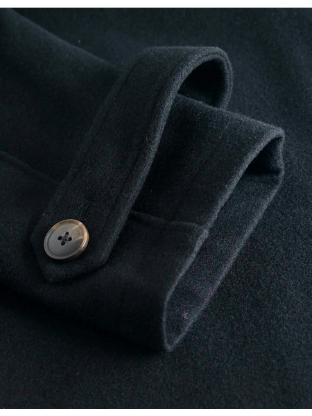 Varsity Wool Coat LDM620060-100100-Black ΜΑΥΡΟ