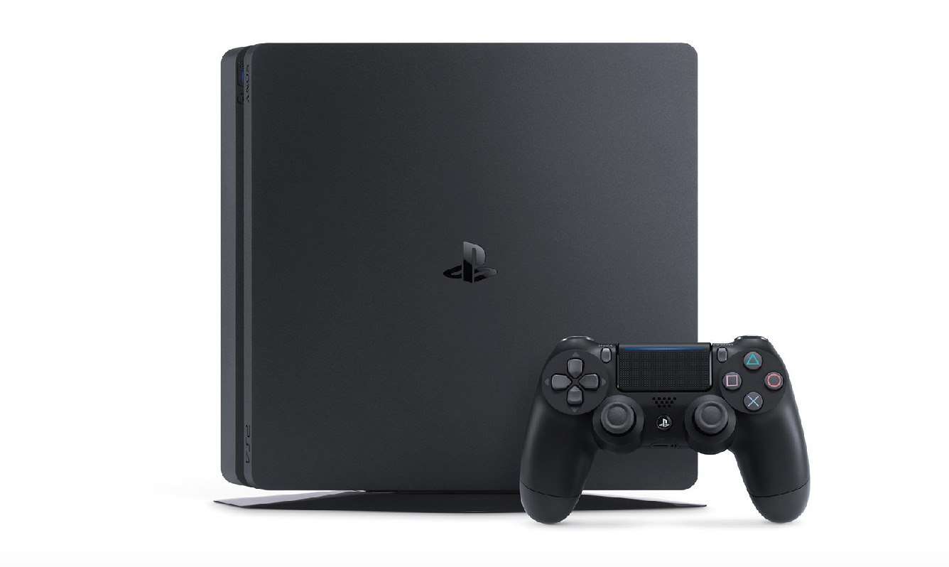 sony ps4 1tb slim f chassis & 2nd dualshock 4