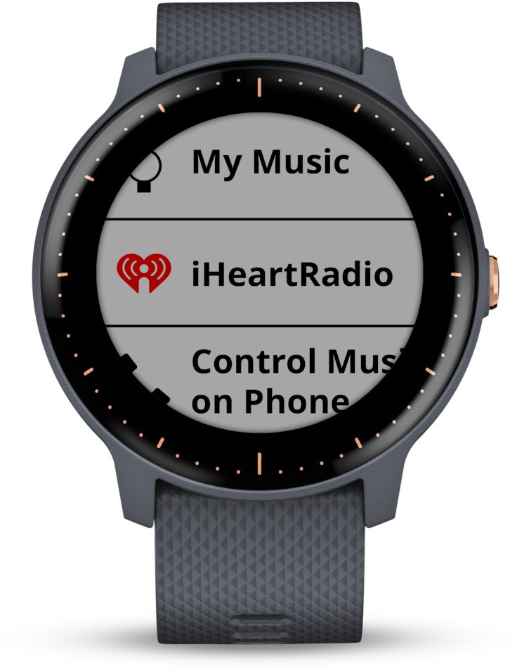 garmin vivoactive 3 music granite blue with rose gold