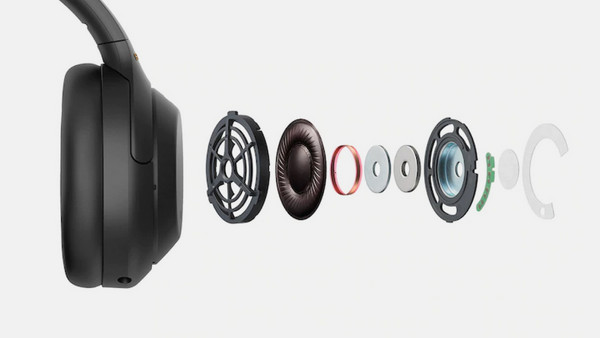 Sony WH-1000XM4 Wireless Ενσύρματα & Ασύρματα Bluetooth Ακουστικά Over Ear με Noise Canceling Μαύρα: Sense Engine